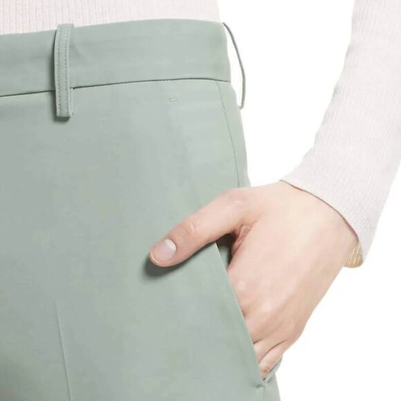 Theory Stretch Wool Cuff Crop Pants NWOT - Picture 5 of 5